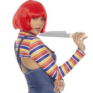 Vibrant Red Bob Wig